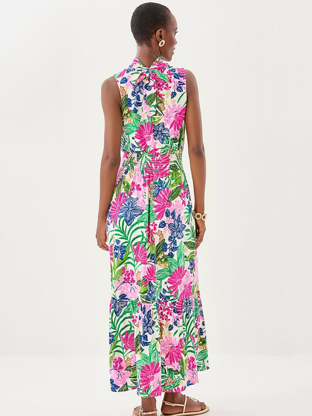 LILLY PULTIZER MARCELA MAXI DRESS, MULTI ENDLESS SUMMERS - Picture 8 of 8